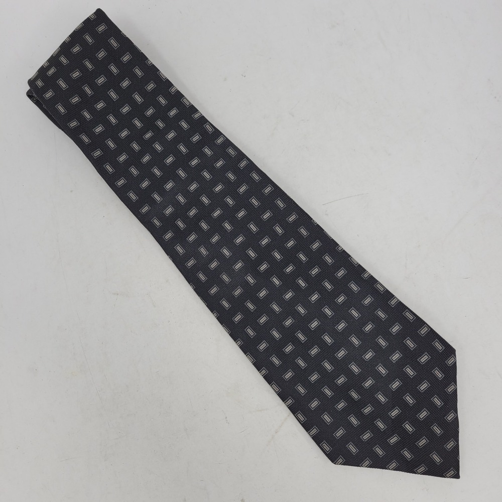 Polo Ralph Lauren Tie Mens Silk Geometric Geo Formal Made in USA Dress Neckwear